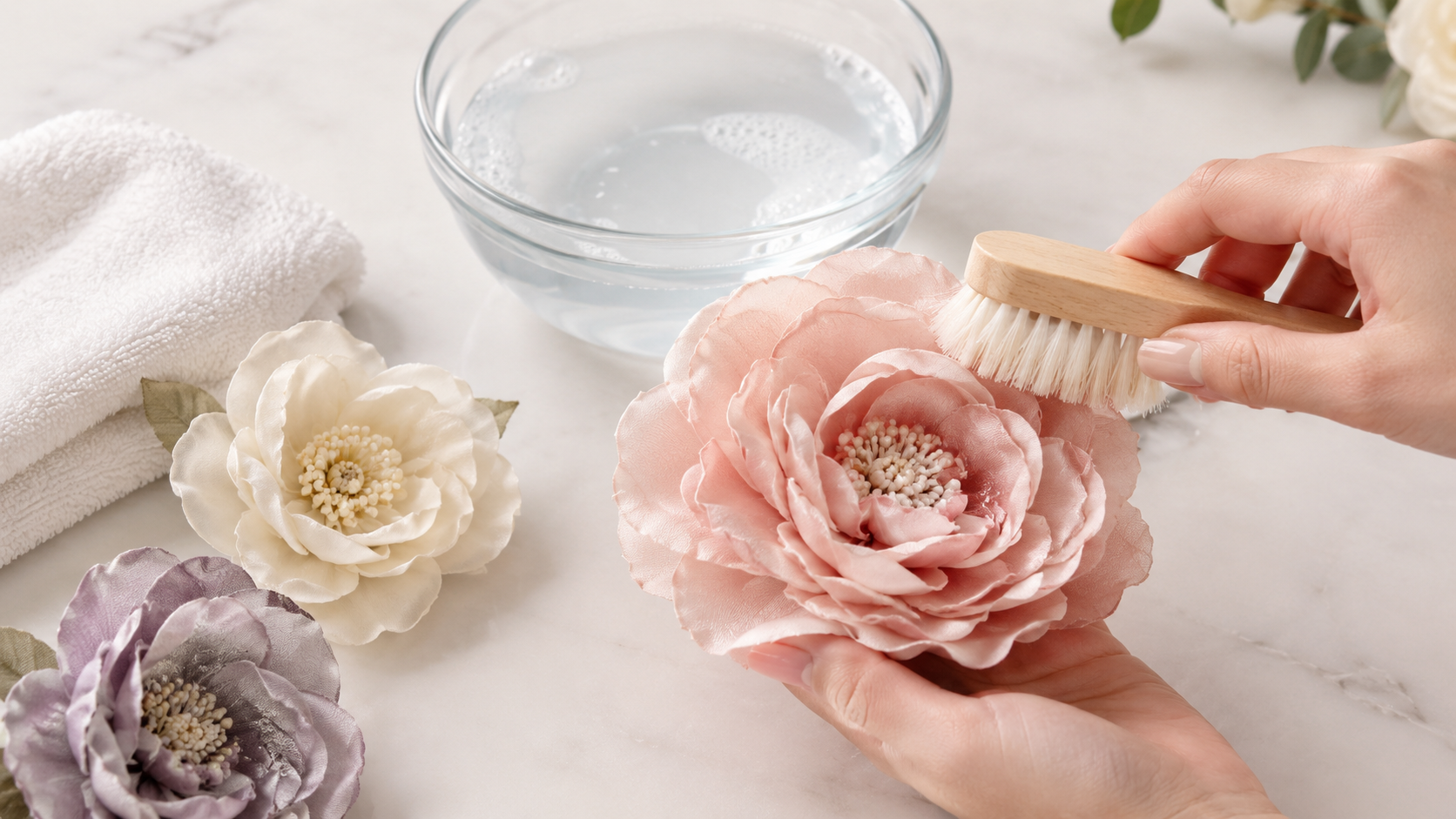 آیا گل پارچه‌ای قابل شست‌وشو است؟ راهنمای نگهداری و تمیزکردن