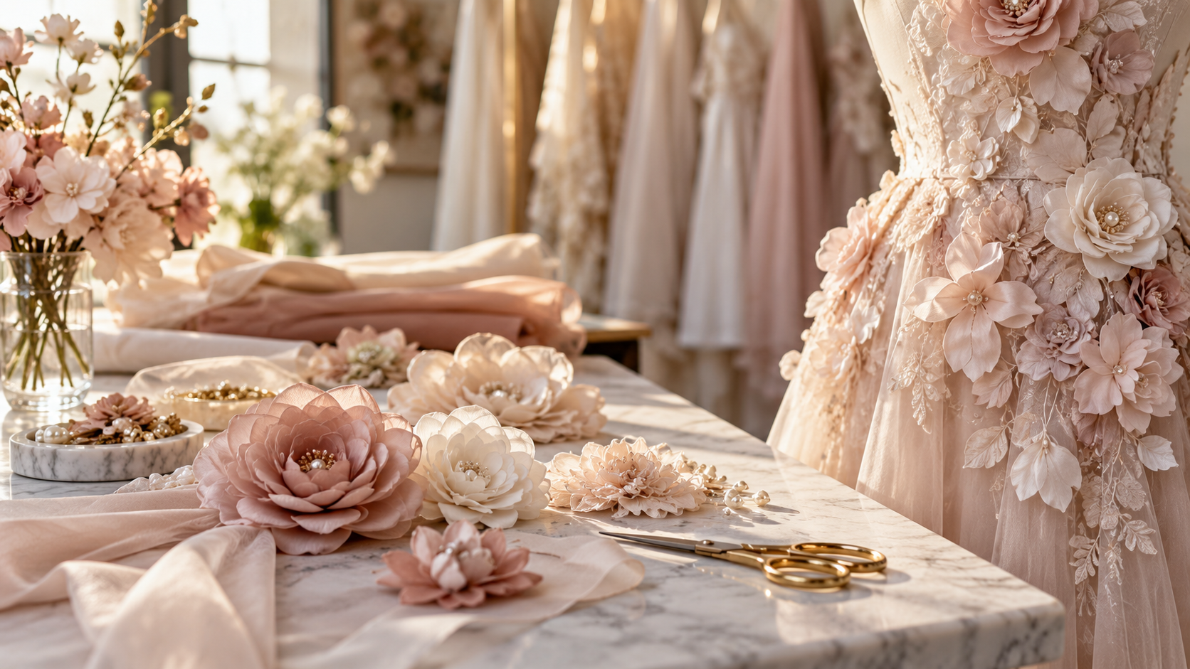 قیمت گل پارچه‌ای برای لباس چطور تعیین می‌شود؟